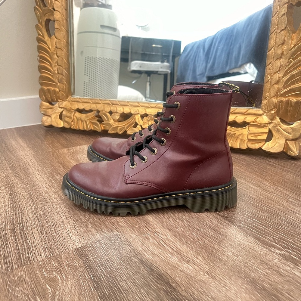 New Leather Cherry Red Dr Marten’s without Tags